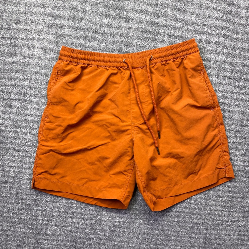 Madewell Mens Everywear Shorts Burnt Orange Drawstring  Mesh Lined AM136 Size M